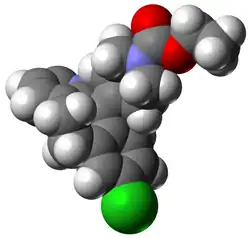 Description de l'image Loratadine-3d-vdW.png.