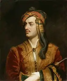peinture : portrait de Byron