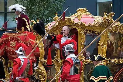 La procession en 2006 de l'ex Lord-maire, Sir John Stuttard.