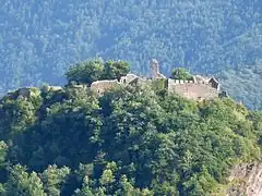 Château de Lordat, vue depuis Appy