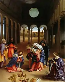 Lorenzo Lotto 1521, Berlin, avec Saint Pierre, Jean et Marie Madeleine.