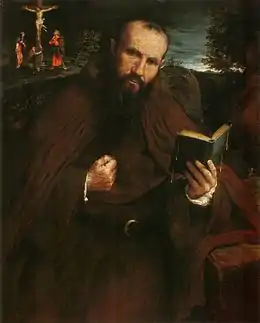 Lorenzo Lotto, Portrait du frère Gregorio Belo de Vicence, Metropolitan Museum of Art (1547).