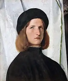 Portrait de jeune homme à la lampe, 1506, Kunsthistorisches Museum, Vienne.