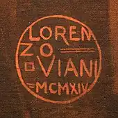 signature de Lorenzo Viani