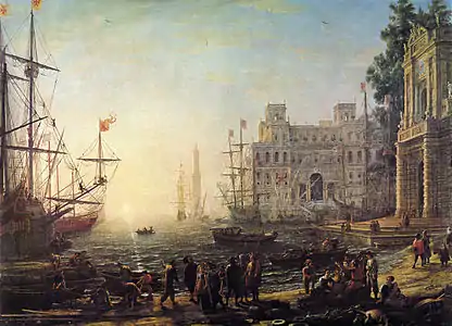 Port avec Villa Médicis, par Louis-Joseph Le Lorrain