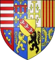 Armes de Lorraine en 1473 combinée avec Gueldre-Juliers.