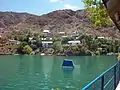 Lac Los Reyunos, 35 km à l'ouest de San Rafael sur le Río Diamante