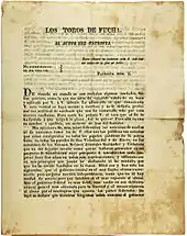 Édition du 5 mars 1823 de Los Toros de Fucha