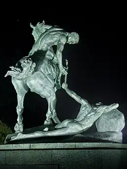 Los Portadores de la Antorcha ("The Torch-bearers"), aluminum, Cité universitaire, Madrid