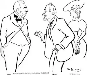 Caricature parue dans le Rire (1905).