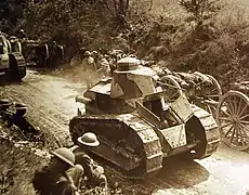 Char Renault FT à Juvigny le 29 juillet 2016