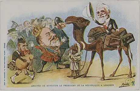 Arrivée de M. le Président de la République à Londres (carte postale, 1903).