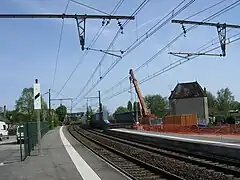 Construction du nouveau pont.