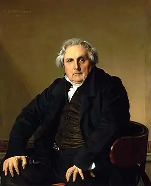 Portrait de monsieur Bertin (1832), huile sur toile, 116 × 95 cm, Paris, musée du Louvre.