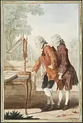 Louis-Jean et Armand de Remond de Montmort par Carmontelle, 1765 (Chantilly)