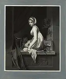 Une fille à la fenêtre (après 1799), Londres, National Gallery.