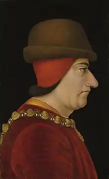 Louis XI, portrait anonyme du XVe siècle, Brooklyn Museum, New York