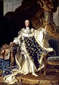 Rigaud : Portrait de Louis XV, 1727-1729, Versailles, musée national du château.