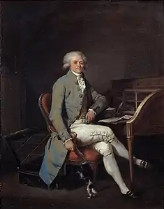 Portrait présumé de Robespierre, peint à Arras par Louis Léopold Boilly en 1791 (Palais des beaux-arts de Lille).