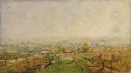 Paysage aux environs de Lyon, XIXe siècle, musée des beaux-arts de Lyon.