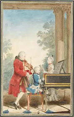 Mozart, sa sœur et leur père (peinture)