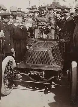 Louis Cottereau vainqueur du Critérium des voiturettes 1900.