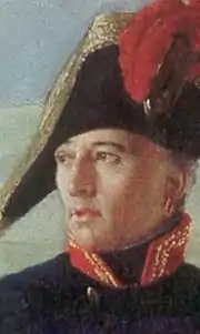 Huile sur toile représentant un portrait du général Turreau.