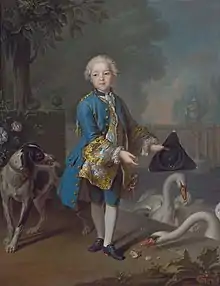 Portrait du jeune Louis-Philippe, futur duc d'Orléans, vers 1755