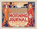 Affiche publicitaire pour le Morning Journal (1900).