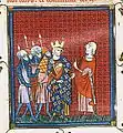 Le roi Louis et Thibaut parlementant.