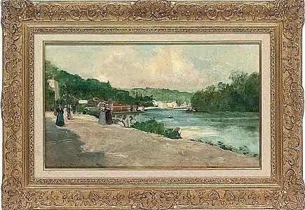 Après-midi d'été au bord de la Seine.