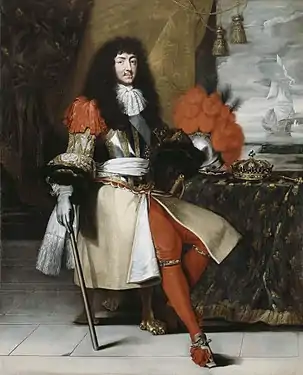 Louis XIV ; portrait de 1672.