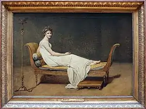 Jacques-Louis David, Madame Récamier, 1800, Paris, musée du Louvre.