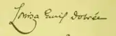 signature de Louisa Emily Dobrée