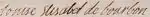 Signature de Louise-Élisabeth de Bourbon