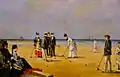 Partie de croquet à la plage (Louise Abbéma, collection privée, 1872)