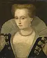 Louise de Lorraine, reine de France, vers 1583, Jean Rabel, huile sur bois, musée du Louvre.