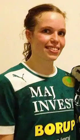 Louise Lyksborg en 2012sous le maillot de Viborg.