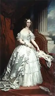 Louise d'Orléans reine des Belges (1856).