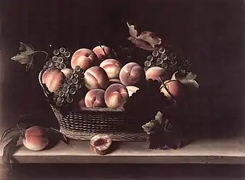 Panier de pêches et raisins (1631)Staatliche Kunsthalle Karlsruhe