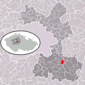 Localisation de Louňovice