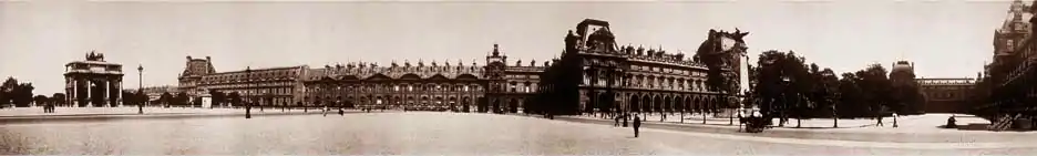 Le palais du Louvre en 1908.