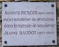 Plaque commémorative