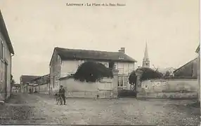Louvercy : La rue Basse (1906).