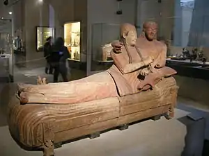 Le Sarcophage des Époux,urne funéraire étrusque