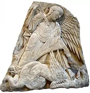 Bourgogne (fin du XIIe siècle), Saint Michel terrassant le dragon.