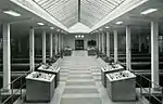 La salle de contrôle, dans les années 1960.