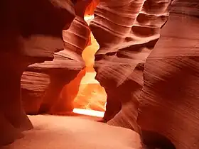 Vue de l'intérieur de lUpper Antelope Canyon