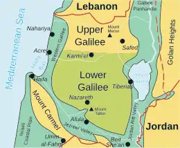 Les ma'abarot sont situées pour partie dans le massif montagneux de Galilée, frontalier du Liban, du Golan (syrien dans les années 1950) et de la Jordanie