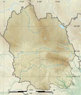 voir sur la carte de la Lozère (département)
